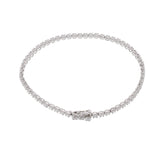 no brand ノーブランド テニスブレス ダイヤ 2.00ct ユニセックス K18ホワイトゴールド WG ブレスレット Aランク 中古 銀蔵