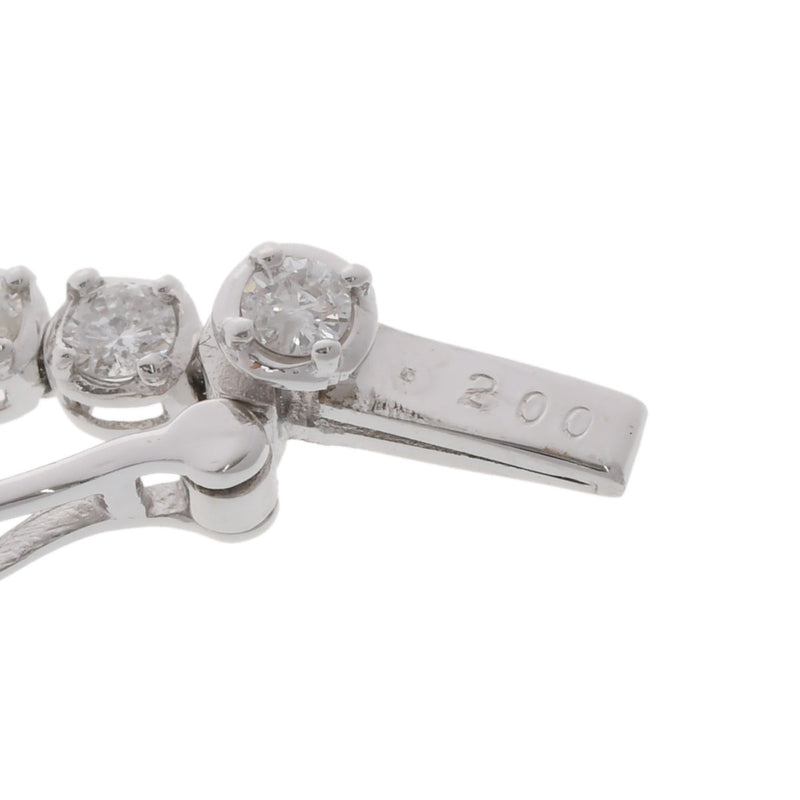 no brand ノーブランド テニスブレス ダイヤ 2.00ct ユニセックス K18ホワイトゴールド WG ブレスレット Aランク 中古 銀蔵