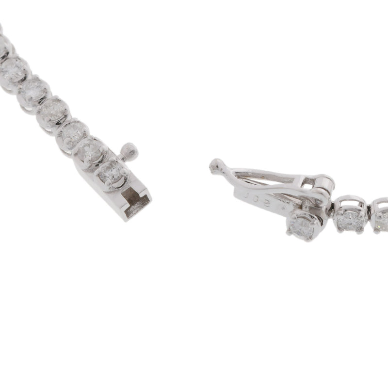 no brand ノーブランド テニスブレス ダイヤ 2.00ct ユニセックス K18ホワイトゴールド WG ブレスレット Aランク 中古 銀蔵