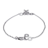 BVLGARI ブルガリ B-ZERO1 エレメント ダイヤ ユニセックス K18ホワイトゴールド WG ブレスレット Aランク 中古 銀蔵