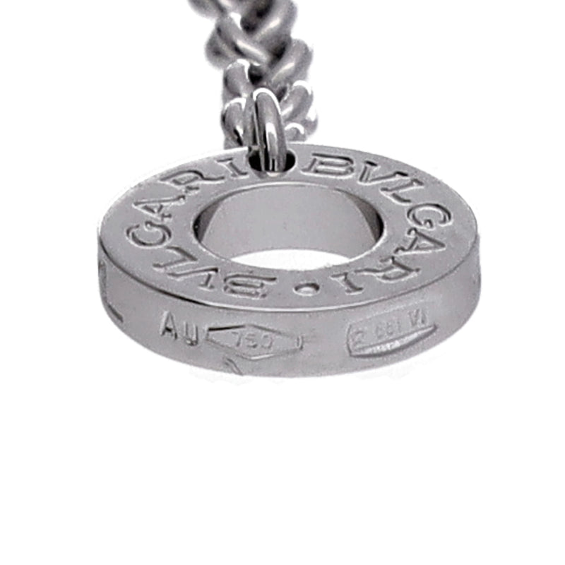 BVLGARI ブルガリ B-ZERO1 エレメント ダイヤ ユニセックス K18ホワイトゴールド WG ブレスレット Aランク 中古 銀蔵