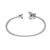 GRAFF グラフ バタフライ シルエット オープンダイヤモンド バングル レディース K18ホワイトゴールド WG ブレスレット Aランク 中古 銀蔵