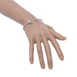 GRAFF グラフ バタフライ シルエット オープンダイヤモンド バングル レディース K18ホワイトゴールド WG ブレスレット Aランク 中古 銀蔵