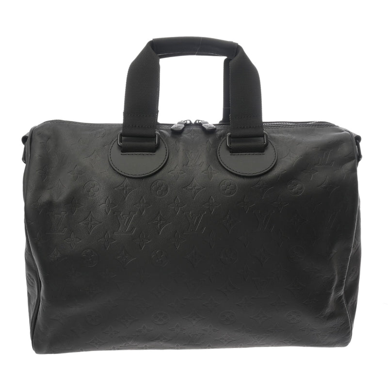 LOUIS VUITTON ルイヴィトン モノグラムシャドウ スピーディバンドリエール 40 黒 M43696 レディース レザー ハンドバッグ 未使用 銀蔵