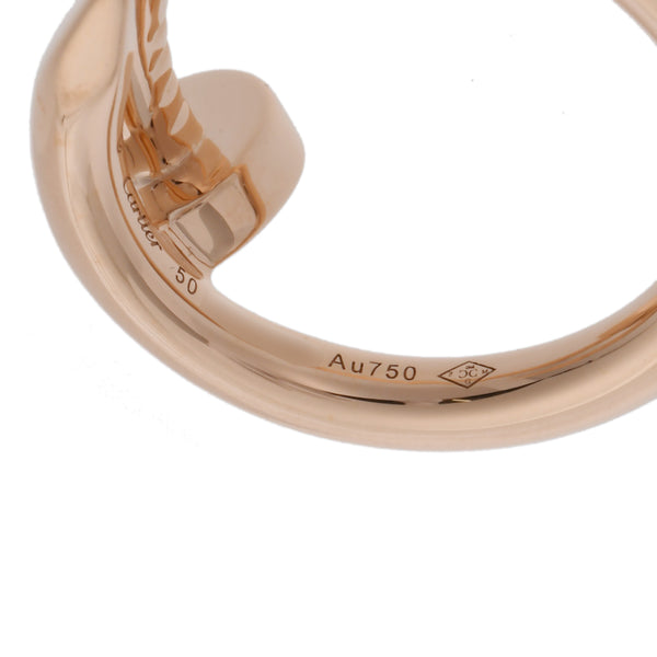 CARTIER カルティエ ジュストアンクル #50 10号 レディース K18ピンクゴールド PG リング・指輪 Aランク 中古 銀蔵