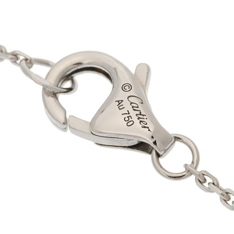 CARTIER カルティエ パンテール ドゥ カルティエ ダイヤ/エメラルド シルバー - レディース K18ホワイトゴールド WG ネックレス Aランク 中古 銀蔵