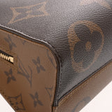 LOUIS VUITTON ルイヴィトン モノグラムリバース オンザゴー EW 2WAY ブラウン M46653 レディース モノグラムキャンバス ハンドバッグ Aランク 中古 銀蔵