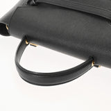 CELINE セリーヌ ベルトバッグ マイクロ ブラック レディース カーフ ハンドバッグ Bランク 中古 銀蔵