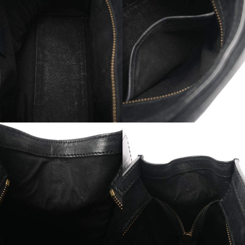 CELINE セリーヌ ラゲージ ナノ ブラック レディース カーフ ハンドバッグ Bランク 中古 銀蔵