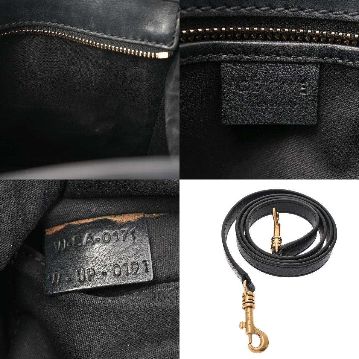 専用■セリーヌ エッジ ミディアム ウール カーフレザー ハンドバッグ ブラック CELINE（セリーヌ） EDGE MEDIUM エッジ ミディアム ブランドオフ