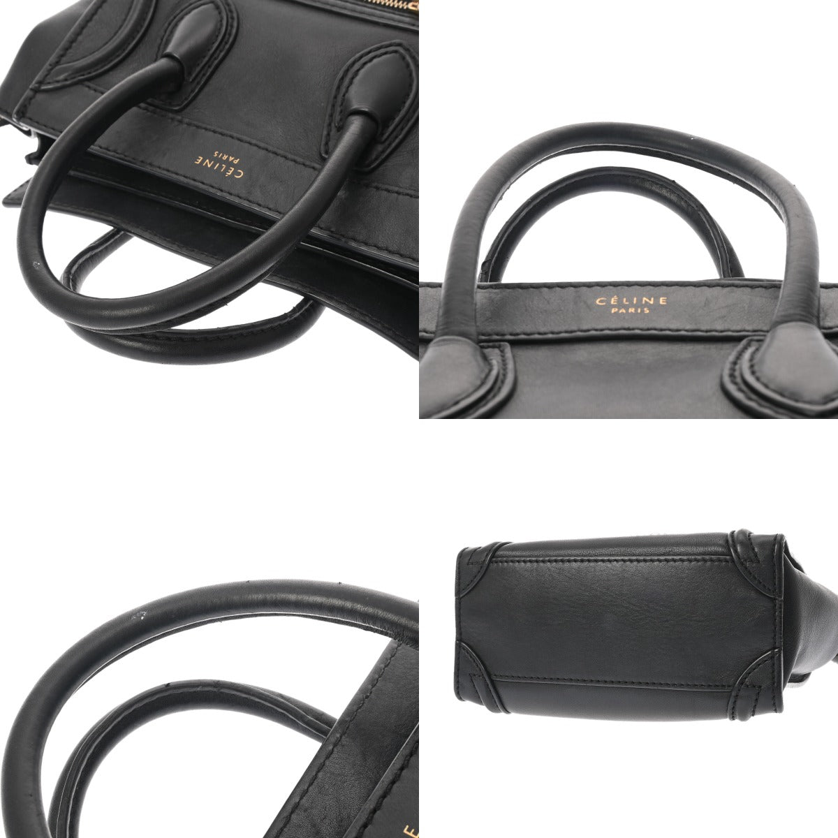 CELINE セリーヌ ラゲージ ナノ ブラック レディース カーフ