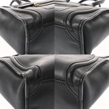 CELINE セリーヌ ラゲージ ナノ ブラック レディース カーフ ハンドバッグ Bランク 中古 銀蔵