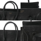CELINE セリーヌ ラゲージ ナノ ブラック レディース カーフ ハンドバッグ Bランク 中古 銀蔵