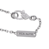 VAN CLEEF & ARPELS ヴァンクリーフ＆アーペル ヴィンテージ アルハンブラ マザーオブパール VCARF48700 レディース K18ホワイトゴールド WG ネックレス Aランク 中古 銀蔵