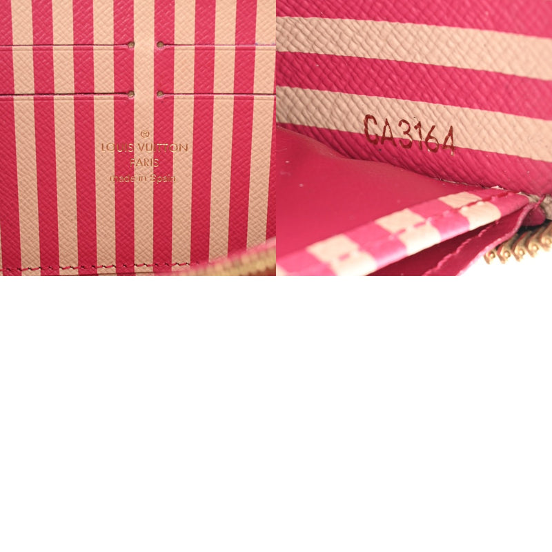 LOUIS VUITTON ルイヴィトン モノグラム ジッピーウォレット トランクプリント ブラウン M61855 レディース モノグラムキャンバス 長財布 Bランク 中古 銀蔵