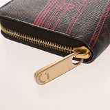LOUIS VUITTON ルイヴィトン モノグラム ジッピーウォレット トランクプリント ブラウン M61855 レディース モノグラムキャンバス 長財布 Bランク 中古 銀蔵