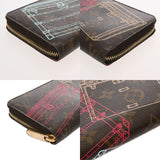 LOUIS VUITTON ルイヴィトン モノグラム ジッピーウォレット トランクプリント ブラウン M61855 レディース モノグラムキャンバス 長財布 Bランク 中古 銀蔵