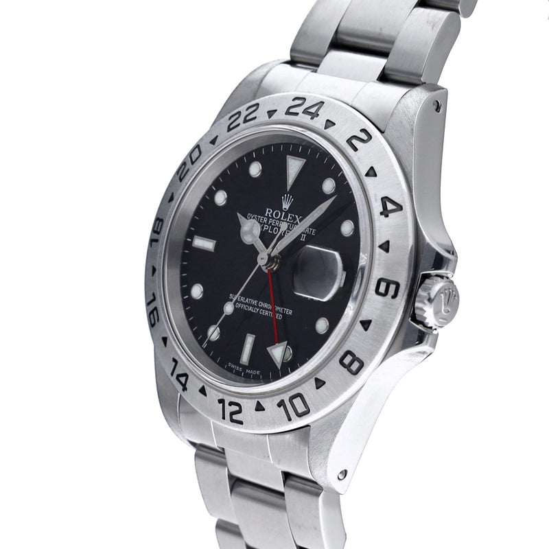 ロレックス エクスプローラー2 16570 A番(1999年頃製造) ブラック メンズ 腕時計 自動巻き 中古 銀蔵