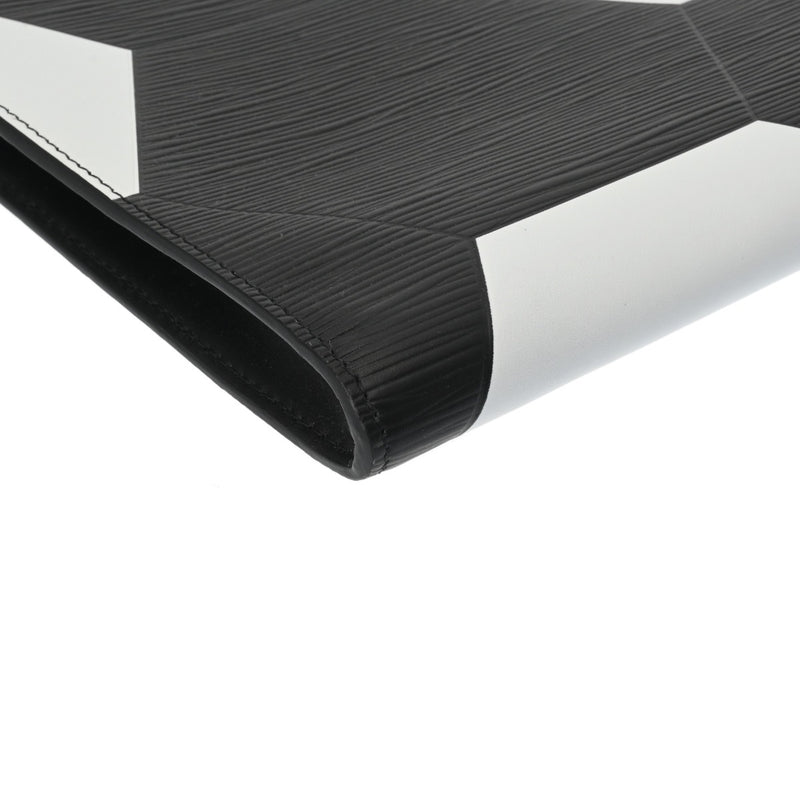 LOUIS VUITTON ルイヴィトン エピ ポシェットジュール GM ワールドカップ サッカーボールモチーフ ノワール/ホワイト M63295 ユニセックス レザー クラッチバッグ 新同 中古 銀蔵