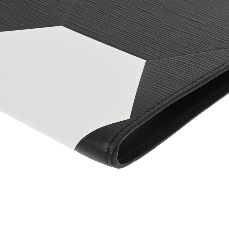 LOUIS VUITTON ルイヴィトン エピ ポシェットジュール GM ワールドカップ サッカーボールモチーフ ノワール/ホワイト M63295 ユニセックス レザー クラッチバッグ 新同 中古 銀蔵