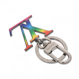 LOUIS VUITTON ルイヴィトン ポルトクレ  LV レインボー キーリング マルチカラー MP2464 ユニセックス メタル キーホルダー Aランク 中古 銀蔵