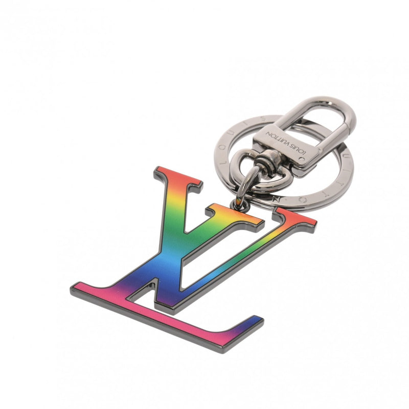 LOUIS VUITTON ルイヴィトン ポルトクレ  LV レインボー キーリング マルチカラー MP2464 ユニセックス メタル キーホルダー Aランク 中古 銀蔵