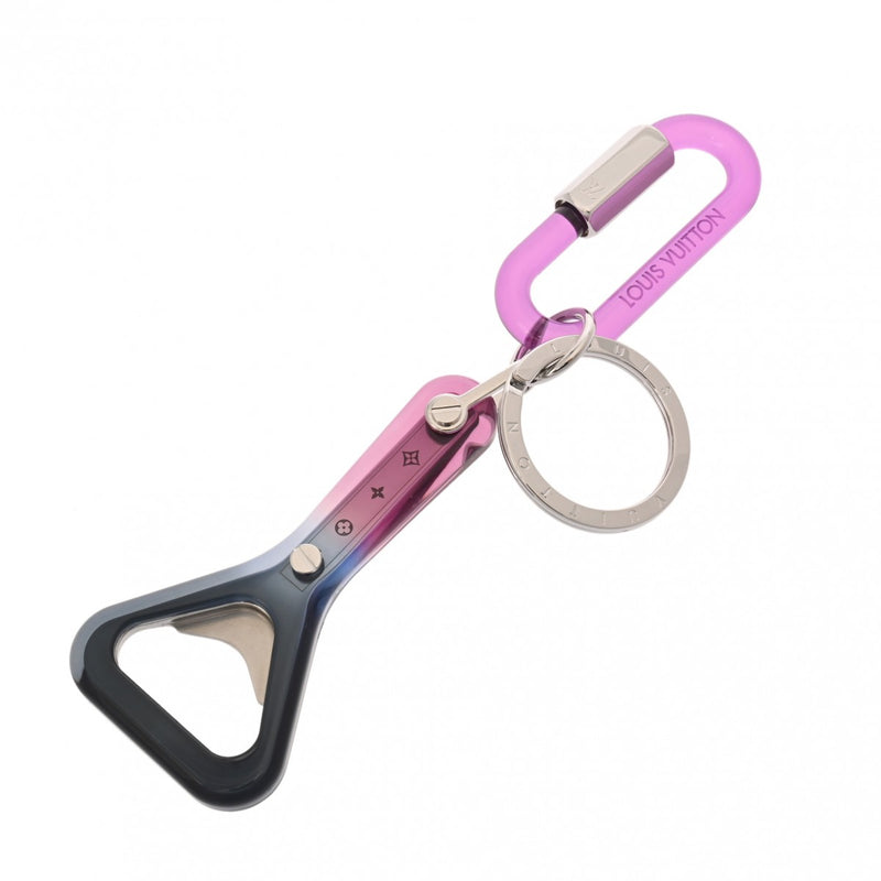 LOUIS VUITTON ルイヴィトン ポルトクレ ボトルオープナー バッグチャーム パープル/シルバー M68288 レディース プラスチック メタル キーホルダー Aランク 中古 銀蔵