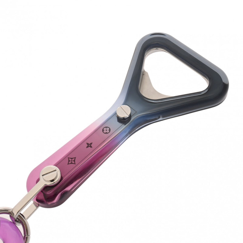 LOUIS VUITTON ルイヴィトン ポルトクレ ボトルオープナー バッグチャーム パープル/シルバー M68288 レディース プラスチック メタル キーホルダー Aランク 中古 銀蔵