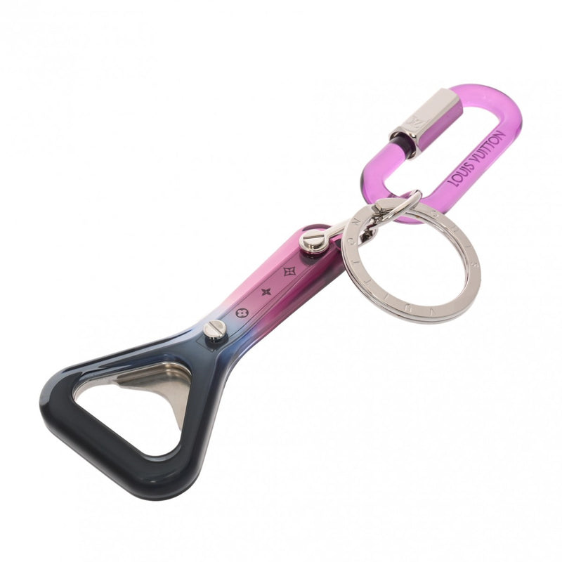 LOUIS VUITTON ルイヴィトン ポルトクレ ボトルオープナー バッグチャーム パープル/シルバー M68288 レディース プラスチック メタル キーホルダー Aランク 中古 銀蔵