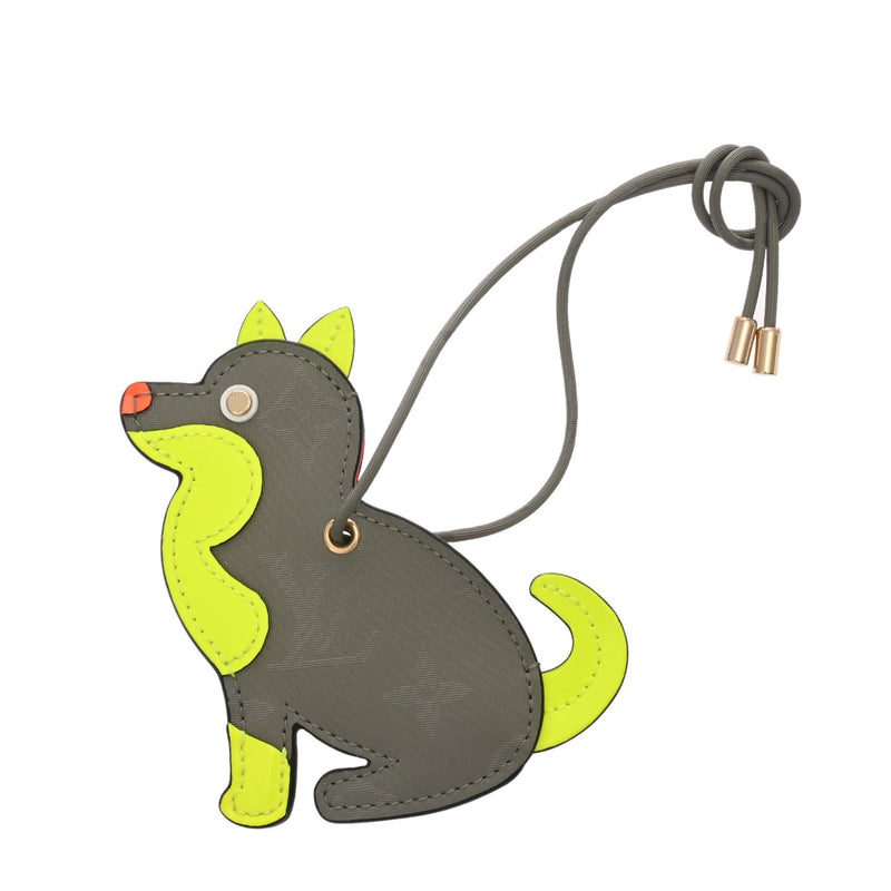 LOUIS VUITTON ルイヴィトン モノグラム チタニウム ポルトアドレスネーム グレー M63280 レディース モノグラムチタニウムキャンバス キーホルダー Aランク 中古 銀蔵