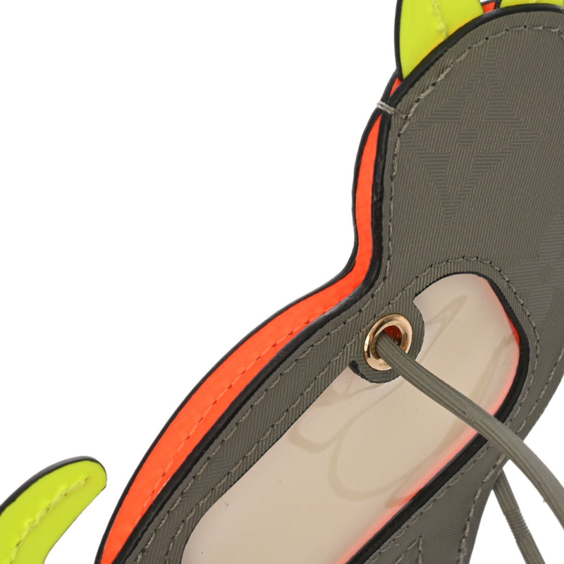 LOUIS VUITTON ルイヴィトン モノグラム チタニウム ポルトアドレスネーム グレー M63280 レディース モノグラムチタニウムキャンバス キーホルダー Aランク 中古 銀蔵