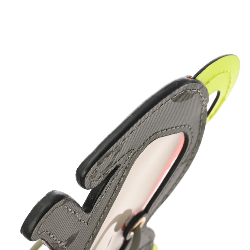 LOUIS VUITTON ルイヴィトン モノグラム チタニウム ポルトアドレスネーム グレー M63280 レディース モノグラムチタニウムキャンバス キーホルダー Aランク 中古 銀蔵