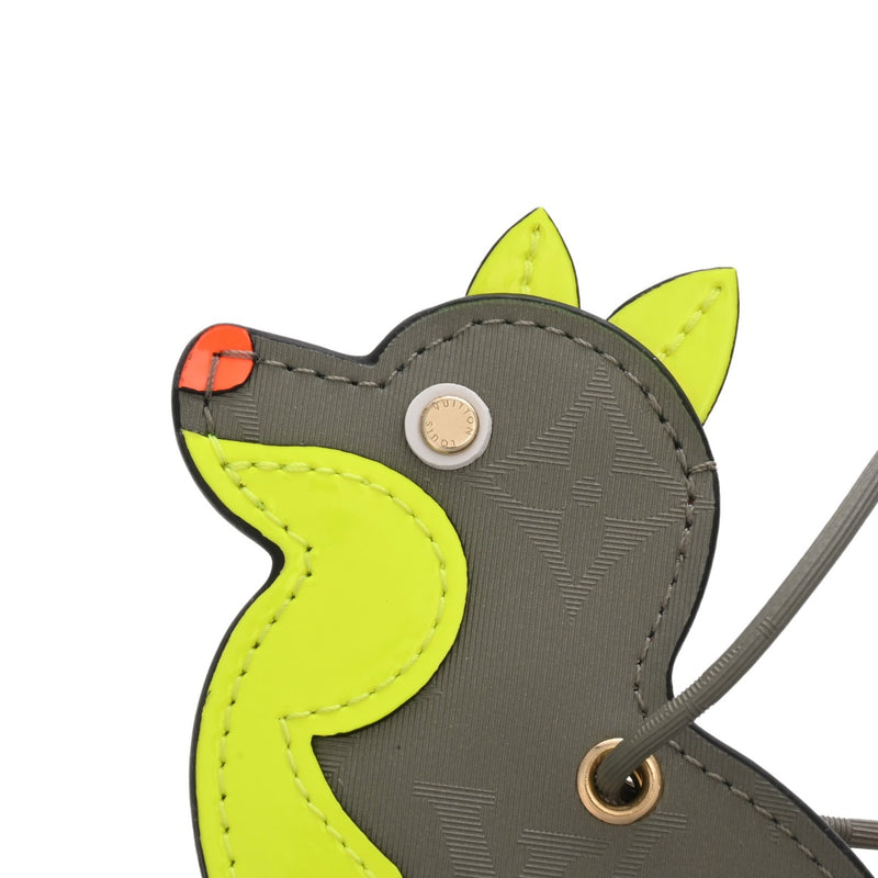 LOUIS VUITTON ルイヴィトン モノグラム チタニウム ポルトアドレスネーム グレー M63280 レディース モノグラムチタニウムキャンバス キーホルダー Aランク 中古 銀蔵