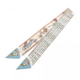 HERMES エルメス ツイリー LES Voitures Nouvelles ベール/グラシエ/ベージュ レディース シルク100％ スカーフ 未使用 銀蔵