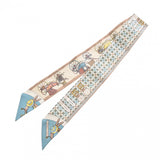 HERMES エルメス ツイリー LES Voitures Nouvelles ベール/グラシエ/ベージュ レディース シルク100％ スカーフ 未使用 銀蔵