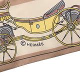 HERMES エルメス ツイリー LES Voitures Nouvelles ベール/グラシエ/ベージュ レディース シルク100％ スカーフ 未使用 銀蔵