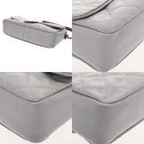 CHANEL シャネル マトラッセ バイカラーチェーンショルダー  グレー/ブラウン レディース ラムスキン ショルダーバッグ Bランク 中古 銀蔵