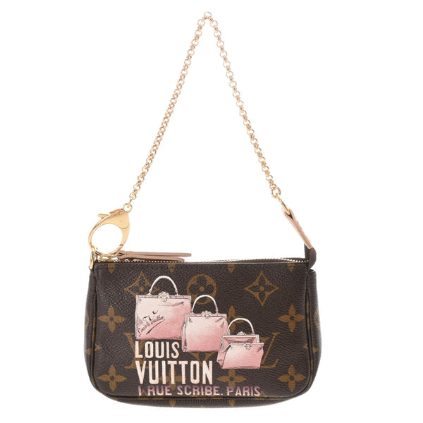 LOUIS VUITTON ルイヴィトン モノグラム ミニポシェット アクセソワ―ル トランクコレクション ブラウン M60245 レディース モノグラムキャンバス アクセサリーポーチ ABランク 中古 銀蔵