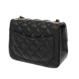 CHANEL シャネル マトラッセ ミニ チェーンショルダー  ブラック レディース ラムスキン ショルダーバッグ Aランク 中古 銀蔵