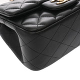 CHANEL シャネル マトラッセ ミニ チェーンショルダー  ブラック レディース ラムスキン ショルダーバッグ Aランク 中古 銀蔵