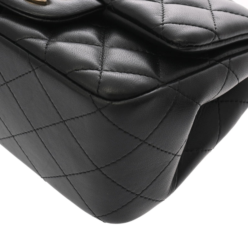 CHANEL シャネル マトラッセ ミニ チェーンショルダー  ブラック レディース ラムスキン ショルダーバッグ Aランク 中古 銀蔵