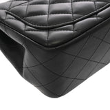 CHANEL シャネル マトラッセ ミニ チェーンショルダー  ブラック レディース ラムスキン ショルダーバッグ Aランク 中古 銀蔵