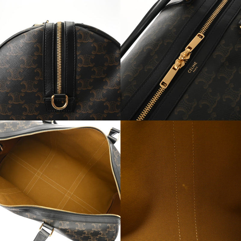 CELINE セリーヌ ラージ トラベルバッグ ブラック レディース ボストンバッグ ABランク 中古 銀蔵