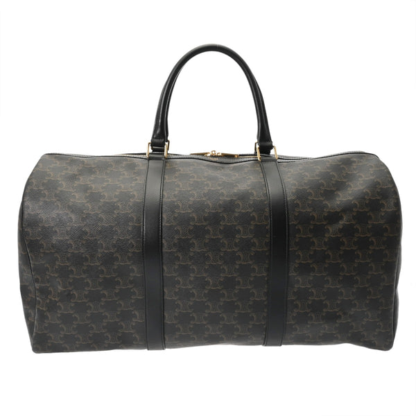 CELINE セリーヌ ラージ トラベルバッグ ブラック レディース ボストンバッグ ABランク 中古 銀蔵