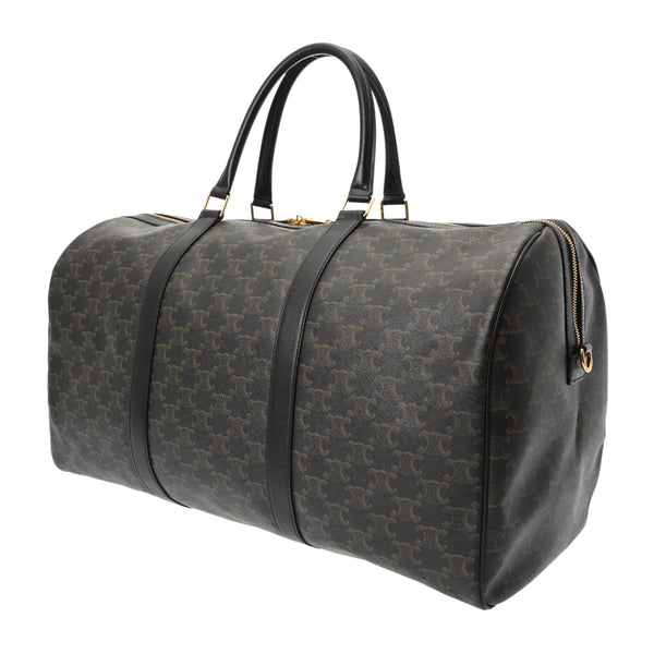 CELINE セリーヌ ラージ トラベルバッグ ブラック レディース ボストンバッグ ABランク 中古 銀蔵