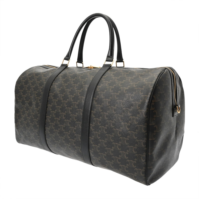 CELINE セリーヌ ラージ トラベルバッグ ブラック レディース ボストンバッグ ABランク 中古 銀蔵