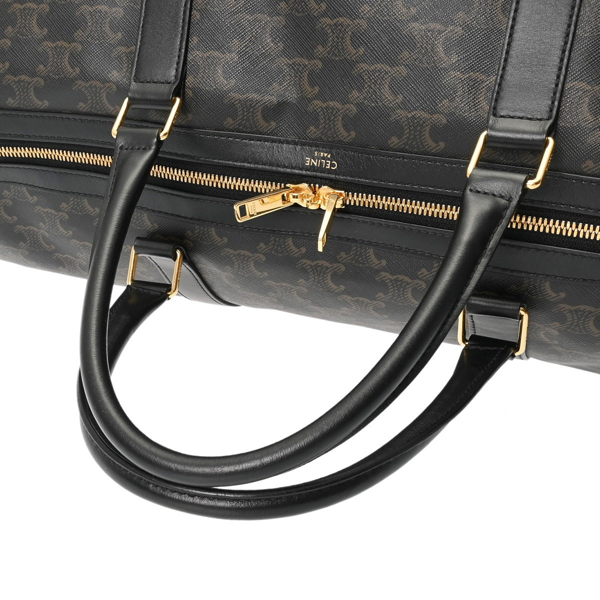 CELINE セリーヌ ラージ トラベルバッグ ブラック レディース ボストン