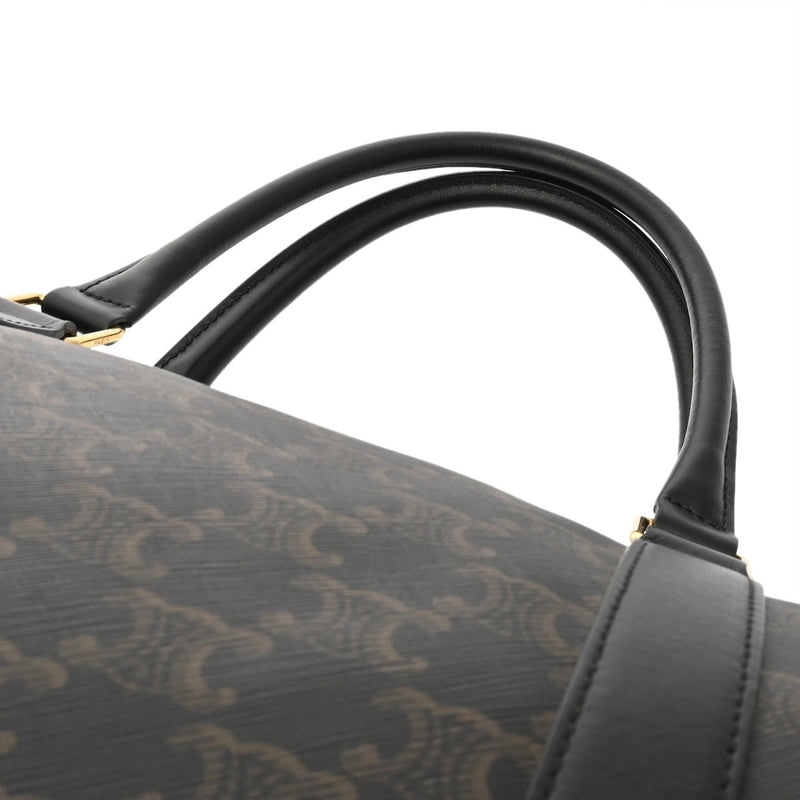 CELINE セリーヌ ラージ トラベルバッグ ブラック レディース ボストンバッグ ABランク 中古 銀蔵