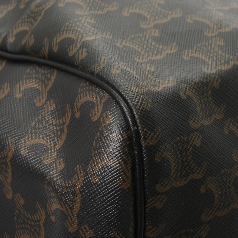 CELINE セリーヌ ラージ トラベルバッグ ブラック レディース ボストンバッグ ABランク 中古 銀蔵