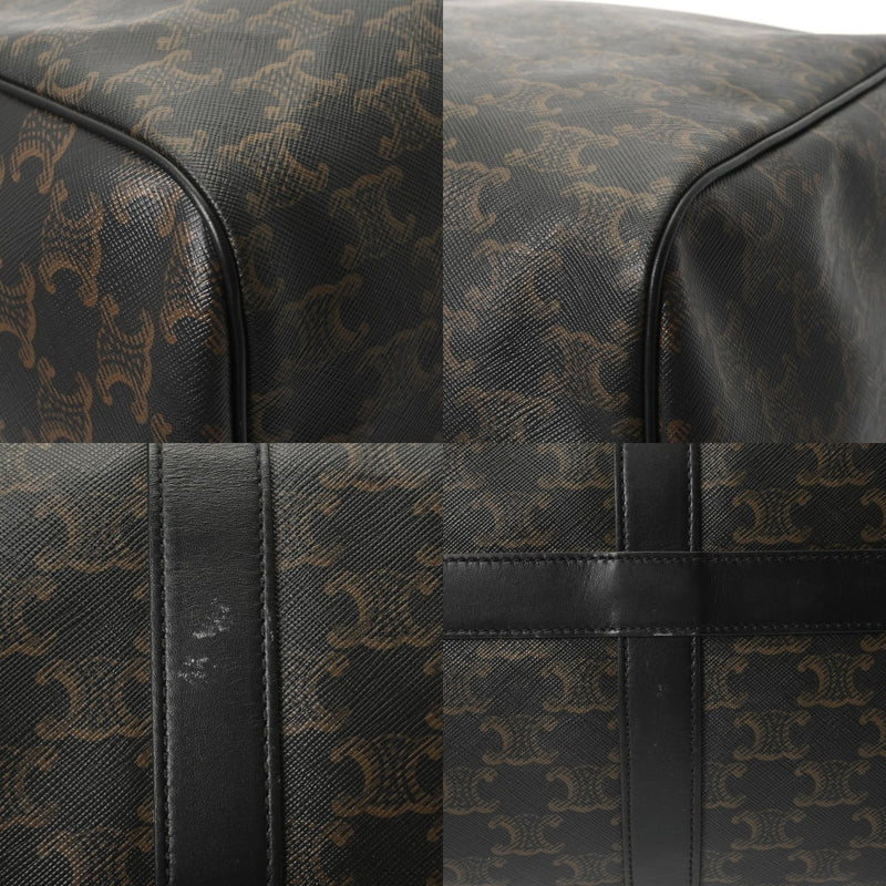 CELINE セリーヌ ラージ トラベルバッグ ブラック レディース ボストンバッグ ABランク 中古 銀蔵